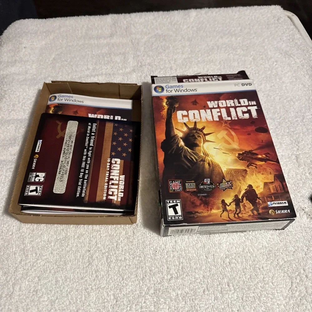 World in Conflict PC DVD 2007 Sierra Massive Entertainment Windows RTS Game